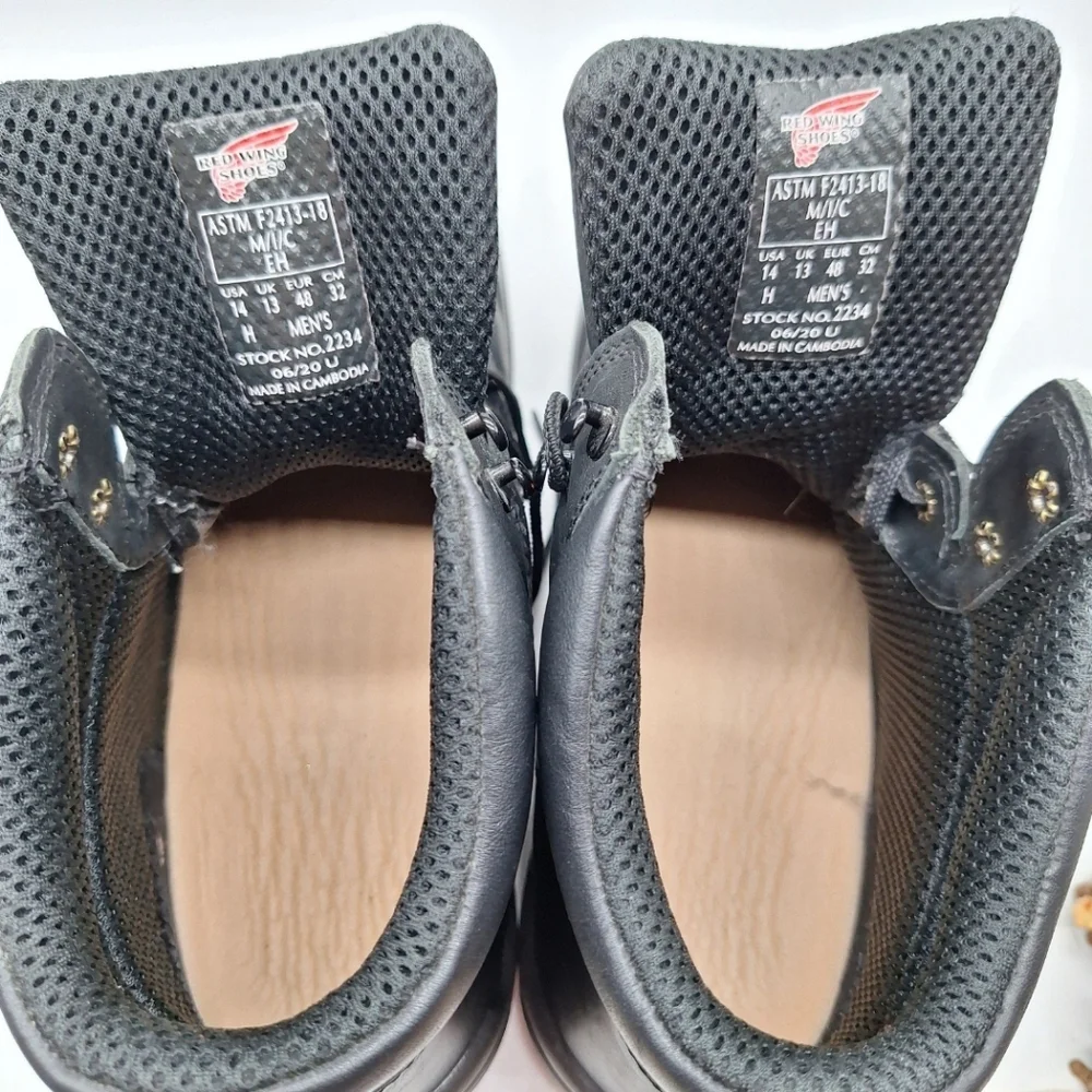 Red Wing Leather Steel Toe Work Boots sz‎ 14